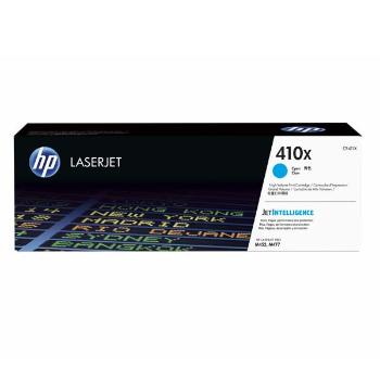 HP originál toner CF411X, cyan, 5000str., HP 410X, high capacity, HP LJ Pro M452, LJ Pro MFP M477, 650g, O, azurová