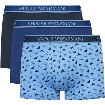 Emporio Armani EA7  3 PACK TRUNK 112130 4F717  Boxerky Modrá