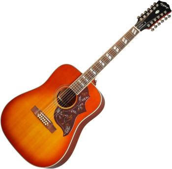 Epiphone Masterbilt Hummingbird 12 Aged Cherry Sunburst 12-strunová elektroakustická gitara