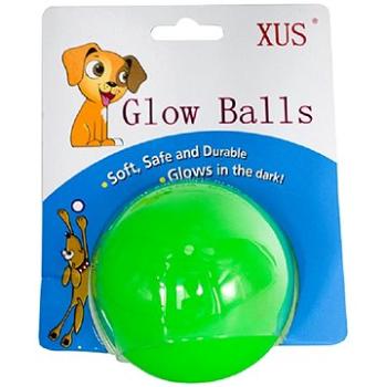XUS Dog glow ball zelená 8 cm (TPR006)