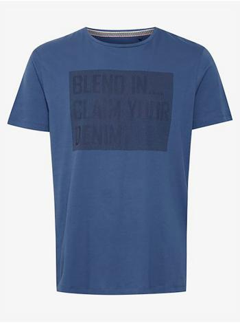 Modré pánske triko s potlačou Blend