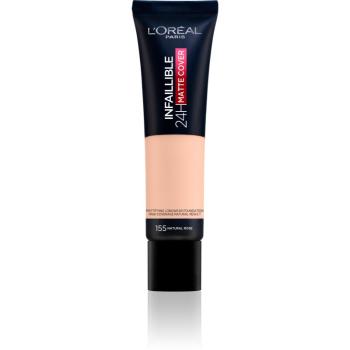 L’Oréal Paris Infallible 24H Matte Cover dlhotrvajúci make-up s matným efektom 155 Natural Rose 30 ml