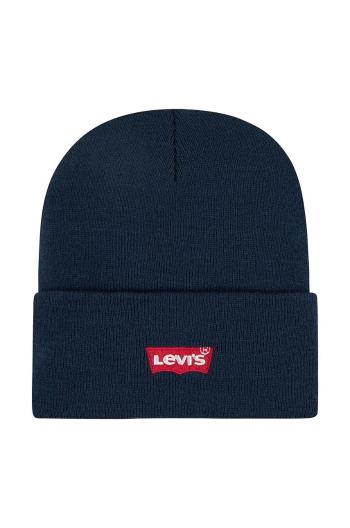 Detská čiapka Levi's LAN LEVI'S CORE BATWING BEANIE tmavomodrá farba biela, 9A8620