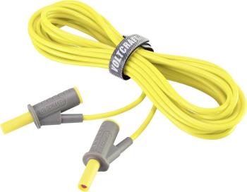 VOLTCRAFT MSB-501 bezpečnostné meracie káble [lamelový zástrčka 4 mm - lamelový zástrčka 4 mm] 5.00 m žltá 1 ks