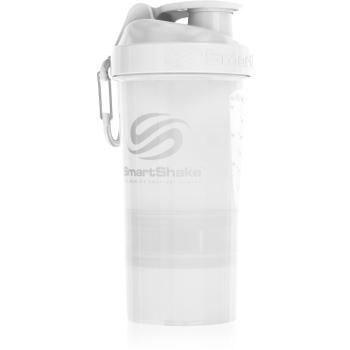 Smartshake Original2GO športový šejker + zásobník farba Pure White 600 ml