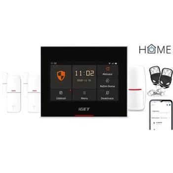 iGET HOME Alarm X5 – inteligentný zabezpečovací systém Wi-Fi s dotykovým LCD, aplikácia iGET HOME, s