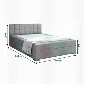 Boxspringová posteľ FERATA KOMFORT Tempo Kondela 140 x 200 cm