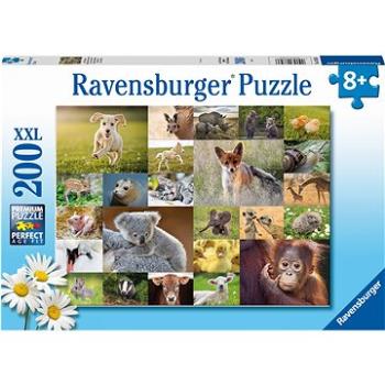 Ravensburger Puzzle 133536 Koláž Zvieracích Mláďat 200 Dielikov (4005556133536)