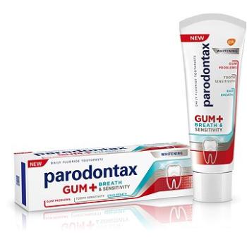 PARODONTAX Whitening pre ďasná + dych & citlivé zuby 75 ml (5054563120434)