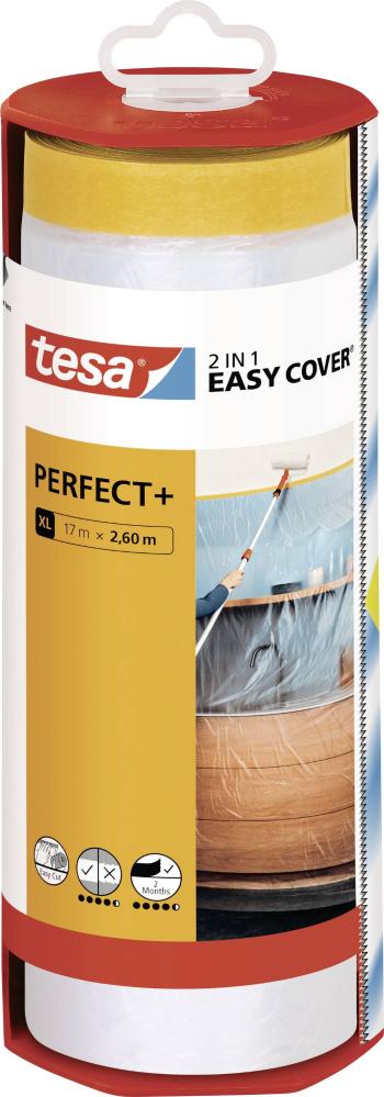 tesa Easy Cover Perfect+ 56572-00000-00 krycia fólia  žltá, priehľadná (d x š) 17 m x 2.60 m 1 ks