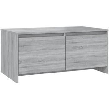 SHUMEE Konferenčný stolík sivý sonoma 90 × 50 × 41,5 cm drevotrieska, 813030