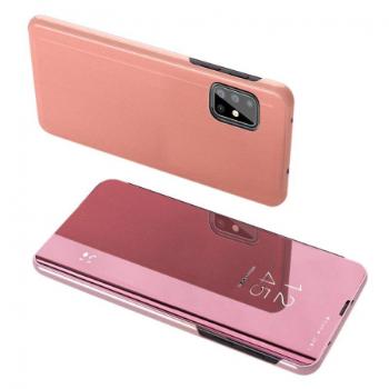 MG Clear View knižkové puzdro na Samsung Galaxy M31s, ružové