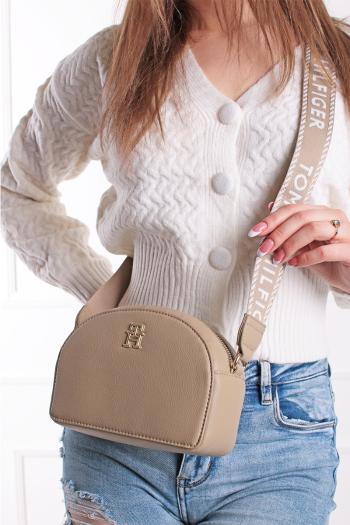 Béžová crossbody kabelka Half-Moon Camera Bag