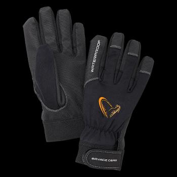 Savage gear rukavice all weather glove black - l