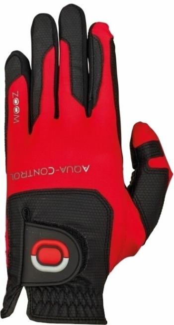 Zoom Gloves Aqua Control Mens Golf Glove Black/Red