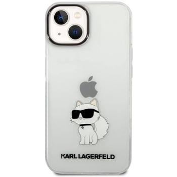 Karl Lagerfeld IML Choupette NFT Zadný Kryt pre iPhone 14 Plus Transparent (KLHCP14MHNCHTCT)