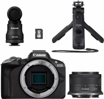 Canon EOS R50 + RF-S 18-45 - Creator Kit Black