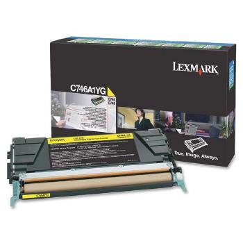 LEXMARK C746 (C746A1YG) - originálny toner, žltý, 7000 strán