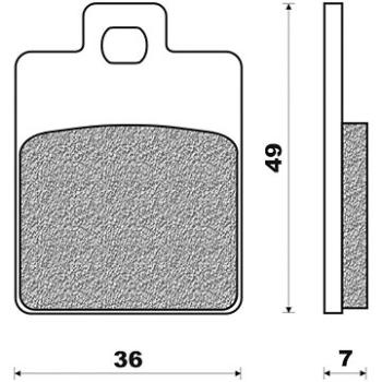 NEWFREN brzdové doštičky (zmes SCOOTER ELITE SINTERED) (2 ks) M502-648