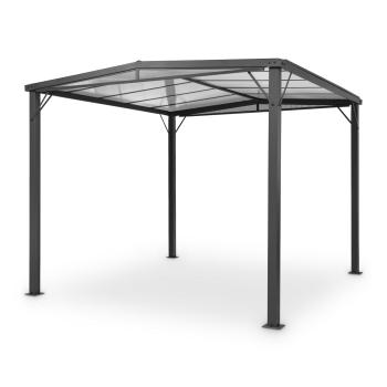 Blumfeldt Pantheon Solid Sky Flat, pergola, prístrešok, 3x3m, polykarbonát, sivá