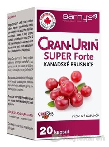 Barny´s Cran-Urin Super Forte Kanadské Brusnice 20 cps.
