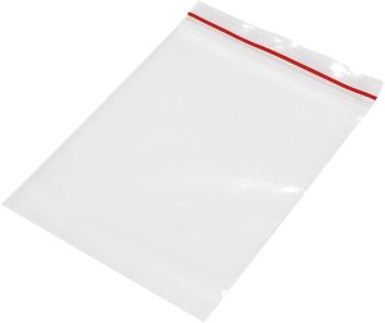 uzatvárateľné vrecúško bez popisných štítkov (š x v) 70 mm x 100 mm priehľadná polyetylén