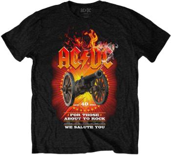 AC/DC Tričko FTATR 40th Flaming Black 2XL