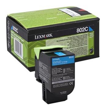 Lexmark 80C20C0, cyan, 1000 str., return originálny toner