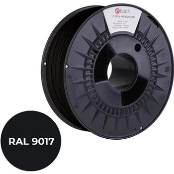 C-TECH filament PREMIUM LINE PETG dopravná čierna RAL9017 (3DF-P-PETG1.75-9017)
