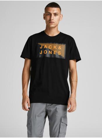 Tričká s krátkym rukávom pre mužov Jack & Jones - čierna