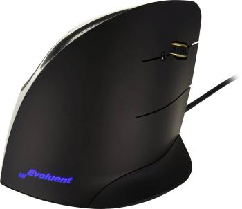 Evoluent Vertical Mouse Corded Right Hand ergonomická myš USB optická čierna, strieborná 5 null  ergonomická