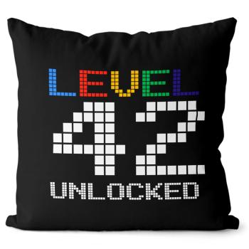 Vankúš Level unlocked (vek: 42, Velikost: 40 x 40 cm)