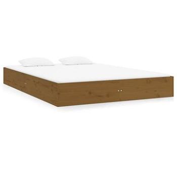 Rám postele medovo hnedý masívne drevo 120 × 200 cm, 820050