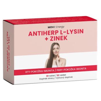 MOVIT ENERGY Antiherp L-lyzín + zinok 30 tabliet