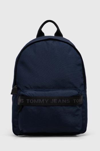 Ruksak Tommy Jeans dámsky, tmavomodrá farba, malý, s potlačou