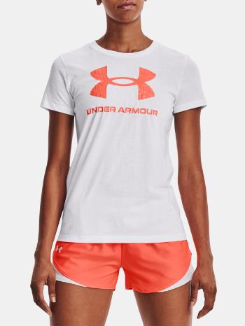 Under Armour UA Sportstyle Logo SS Tričko Biela