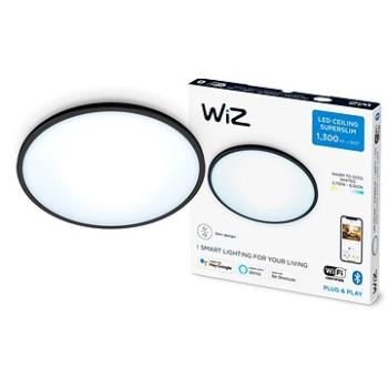 WiZ Tunable White SuperSlim stropné svietidlo 14 W čierne (929002685001)