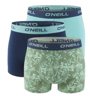 O'NEILL - boxerky 3PACK marine & green flower color combo - limitovana edicia-M (82-88 cm)