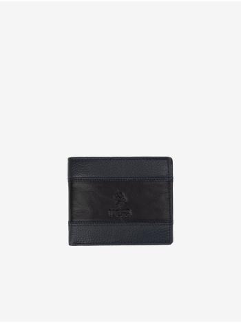 Tmavomodrá pánska kožená peňaženka U.S. Polo Assn. Horiz