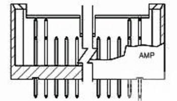 TE Connectivity AMPMODU Mod II Two-Piece ConnectorsAMPMODU Mod II Two-Piece Connectors 5-535552-5 AMP