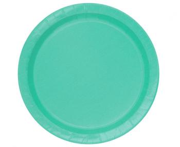 Unique Party Papierové taniere - modré 22 cm 8 ks