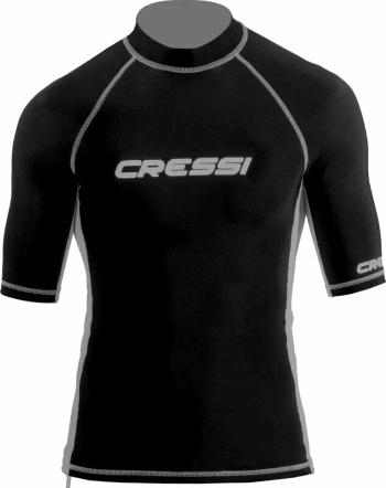 Cressi Rash Guard Man Short Sleeve Tričko Black L