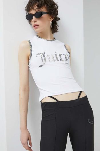 Top Juicy Couture dámsky, biela farba