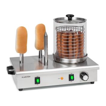 Klarstein Wurstfabrik 600, hotdogovač, 600 W, 5 l, 30 – 100 °C, sklo, nehrdzavejúca oceľ