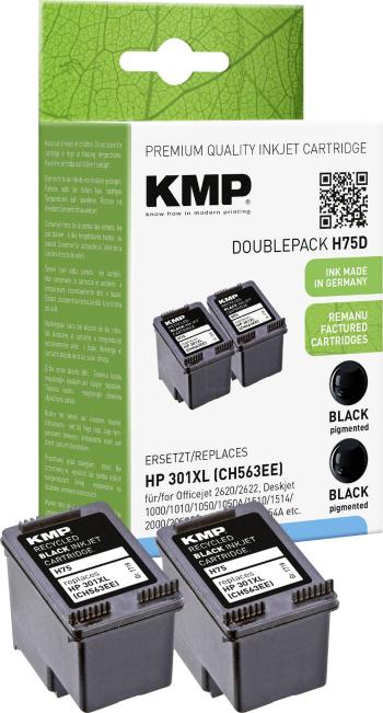 KMP Ink náhradný HP 301XL kompatibilná Dual čierna H75D 1719,4021
