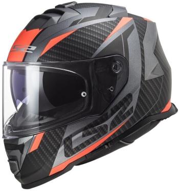 LS2 FF800 Storm Racer Matt Titanium Fluo Orange XL Prilba