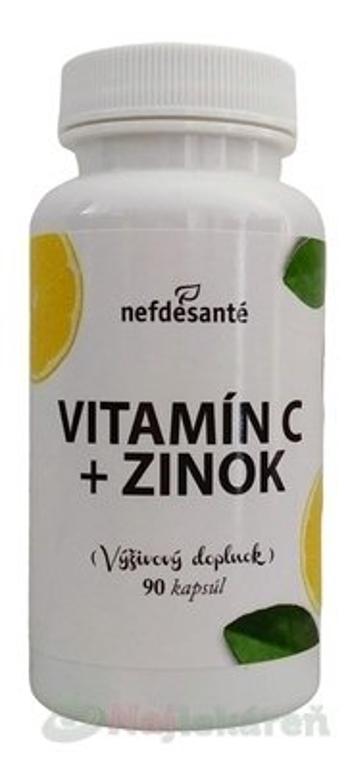 Nefdesanté Vitamín C + Zinok, 90 tabliet