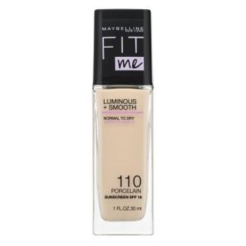 Maybelline Fit Me! Luminous + Smooth Foundation tekutý make-up pre zjednotenú a rozjasnenú pleť 110 Porcelain 30 ml