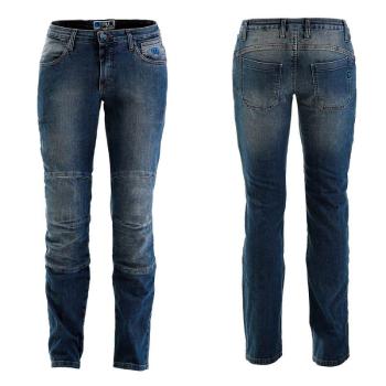 Dámske moto jeansy PMJ Carolina CE Farba modrá, Veľkosť 27