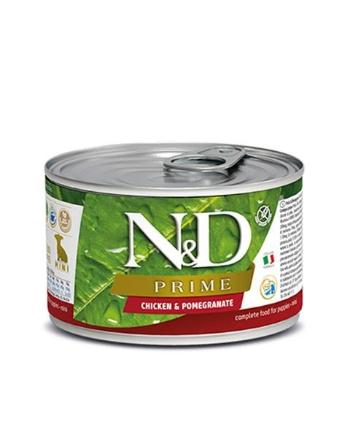 Farmina N&D dog PRIME puppy, chicken & pomegranate konzerva 140g